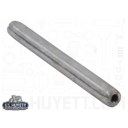 Huyett Coiled Spring Pin, 5/32 in Outside Dia, 1-5/8 in L, Carbon Steel, 1 PK SPCZ-156-1625